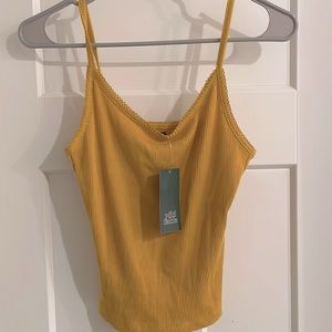 Wild Fable Gold Crop Top Medium